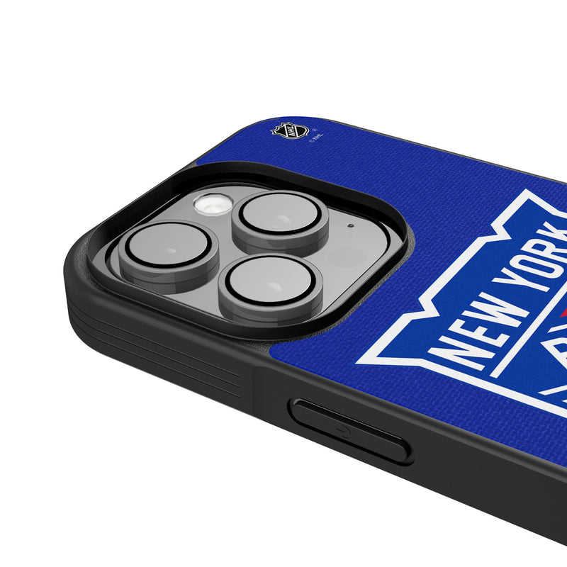 New York Rangers Personalized Stripe iPhone Bump Phone Case for Apple iPhone Detail.Jpg