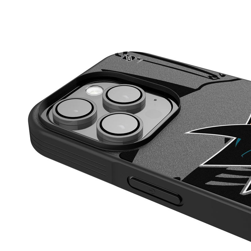 San Jose Sharks Personalized Tilt iPhone Bump Phone Case for Apple iPhone Detail.Jpg