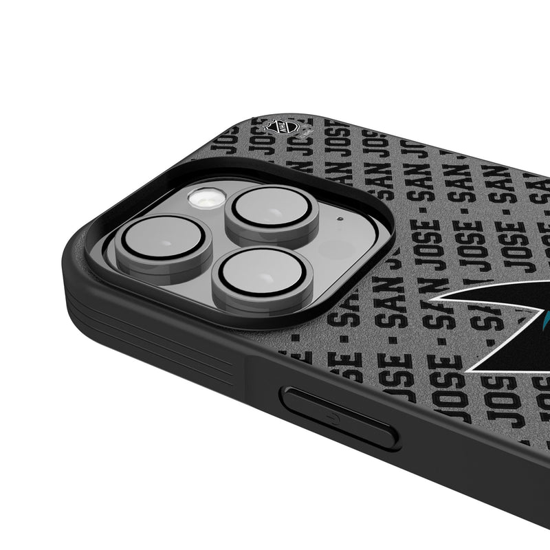 San Jose Sharks Personalized EndZone Plus iPhone Bump Phone Case for Apple iPhone Detail.Jpg