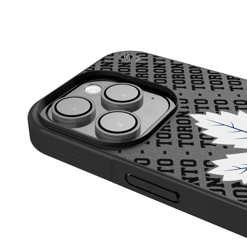 Toronto Maple Leafs Personalized EndZone Plus iPhone Bump Phone Case for Apple iPhone Detail.Jpg