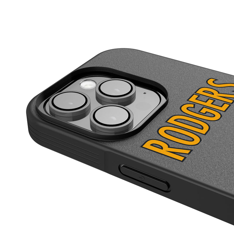 Aaron Rodgers Pittsburgh Steelers 8 Game Tactic iPhone Bump Phone Case for Apple iPhone Detail.Jpg