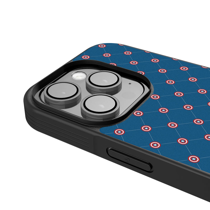 Marvel Avengers Captain America Pattern iPhone Bump Phone Case for Apple iPhone Detail.Jpg