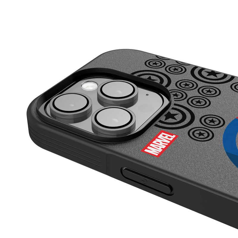 Marvel Avengers Captain America Sigil iPhone Bump Phone Case for Apple iPhone Detail.Jpg