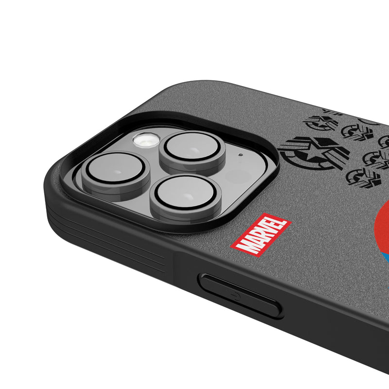 Marvel Avengers Sam Wilson Captain America Sigil iPhone Bump Phone Case for Apple iPhone Detail.Jpg