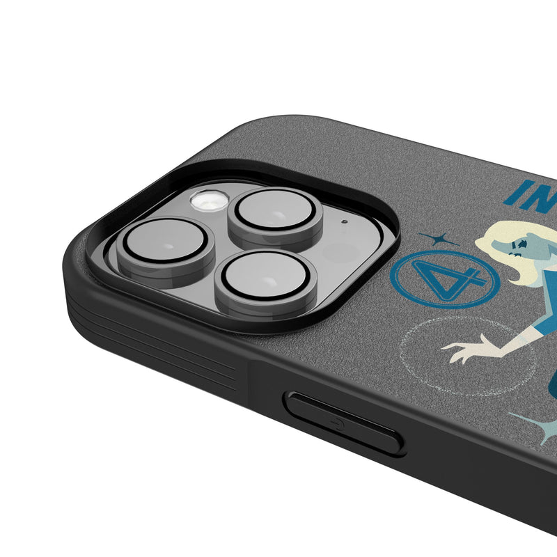Marvel Invisible Woman Badge iPhone Bump Phone Case for Apple iPhone Detail.Jpg