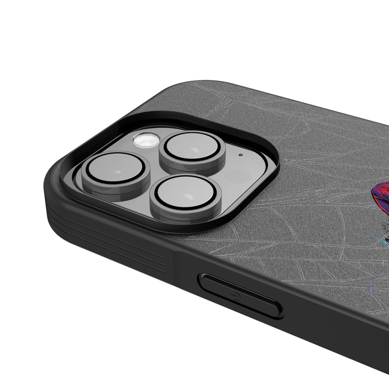 Marvel Miles Morales Badge iPhone Bump Phone Case for Apple iPhone Detail.Jpg