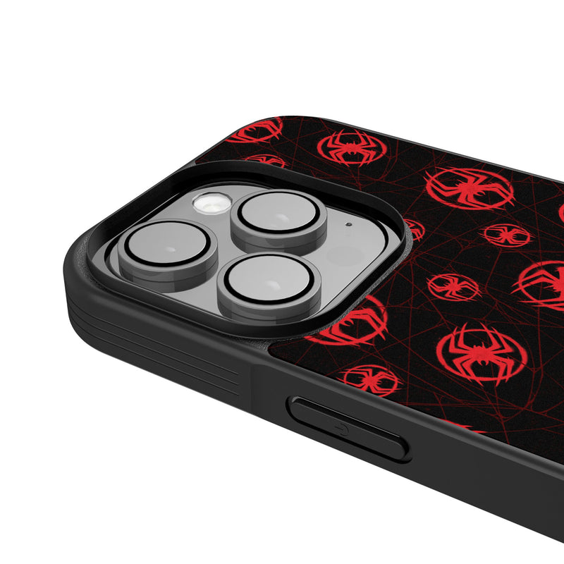 Marvel Miles Morales Pattern iPhone Bump Phone Case for Apple iPhone Detail.Jpg