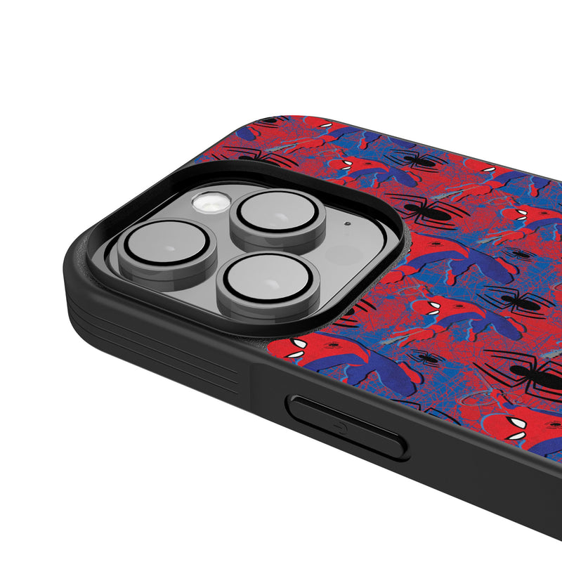 Marvel Spider-Man Pattern iPhone Bump Phone Case for Apple iPhone Detail.Jpg