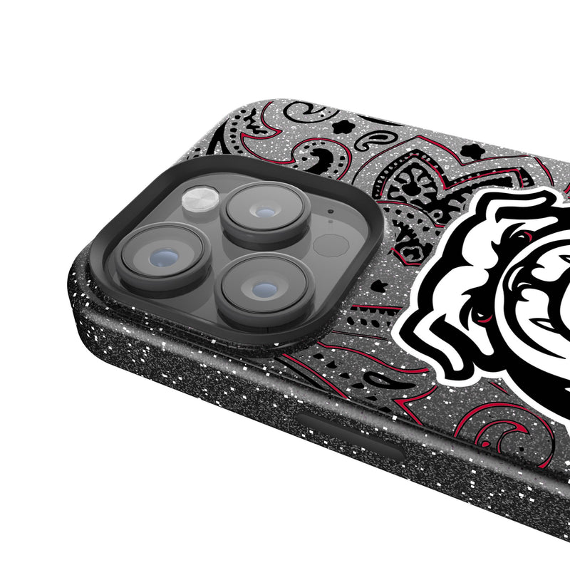 University of Georgia Bulldogs Uga Paisley iPhone Bling Phone Case for Apple iPhone Detail.Jpg