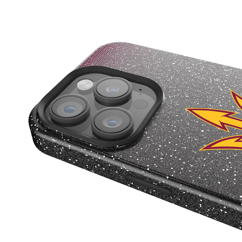 Arizona State University Sun Devils Linen iPhone Bling Phone Case for Apple iPhone Detail.Jpg