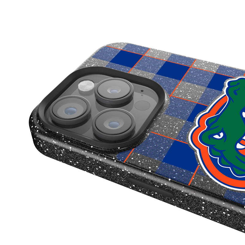 University of Florida Gators Plaid iPhone Bling Phone Case Detail.Jpg