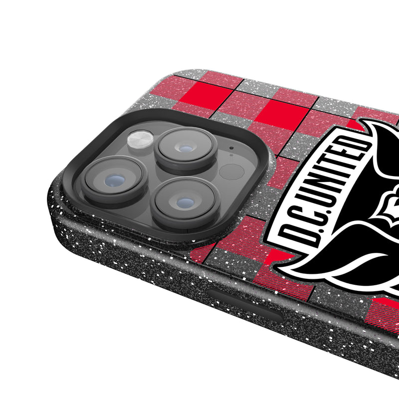 DC United  Plaid iPhone Bling Phone Case Detail.Jpg