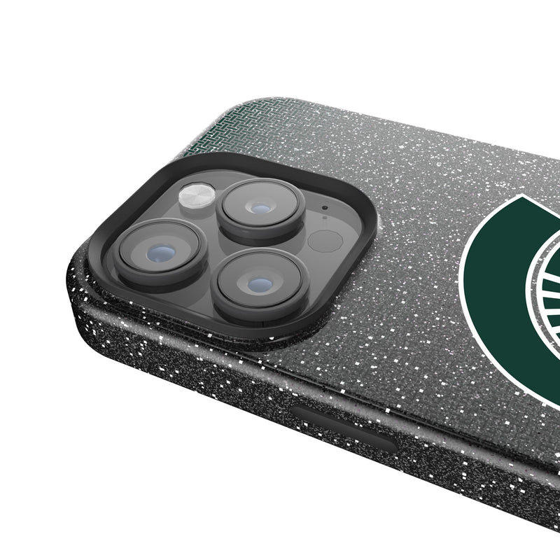 Michigan State University Spartans Linen iPhone Bling Phone Case for Apple iPhone Detail.Jpg