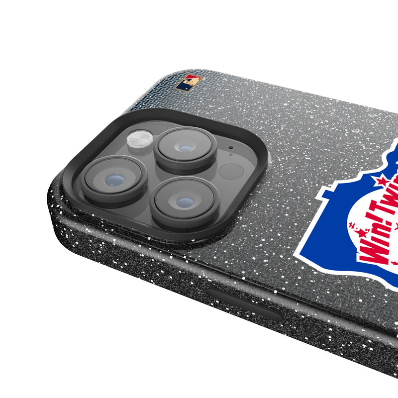 Minnesota Twins 1976-1986 - Cooperstown Collection Linen iPhone Bling Phone Case for Apple iPhone Detail.Jpg
