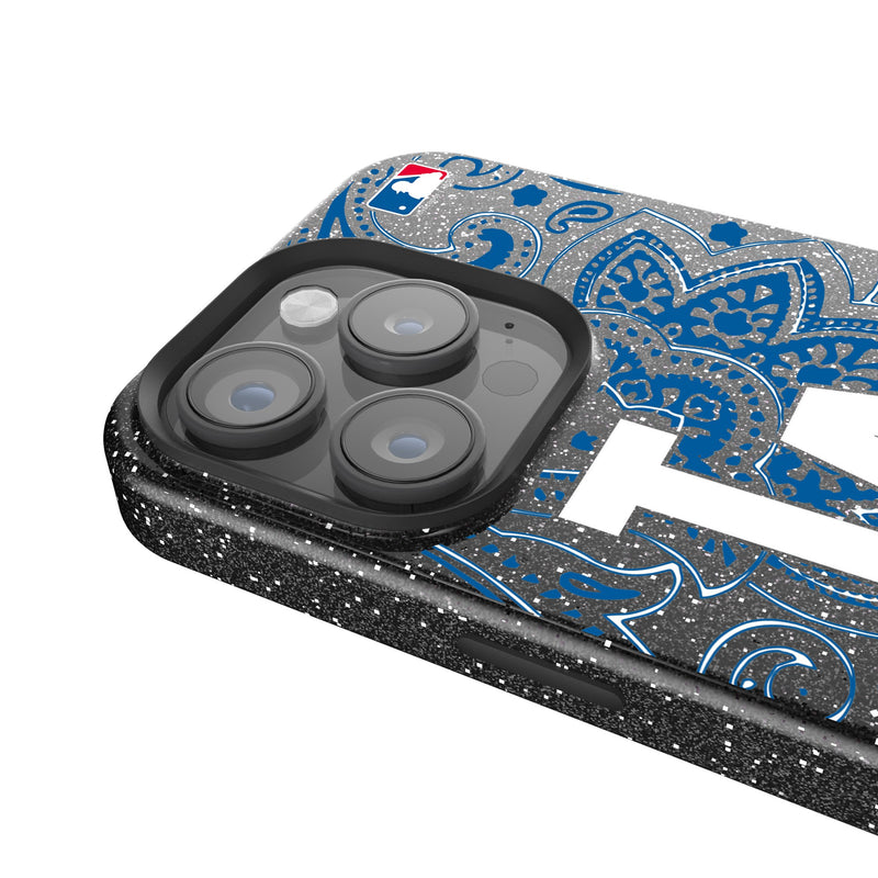 LA Dodgers Paisley iPhone Bling Phone Case for Apple iPhone Detail.Jpg