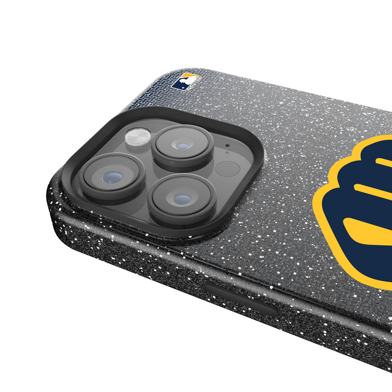 Milwaukee Brewers Linen iPhone Bling Phone Case for Apple iPhone Detail.Jpg