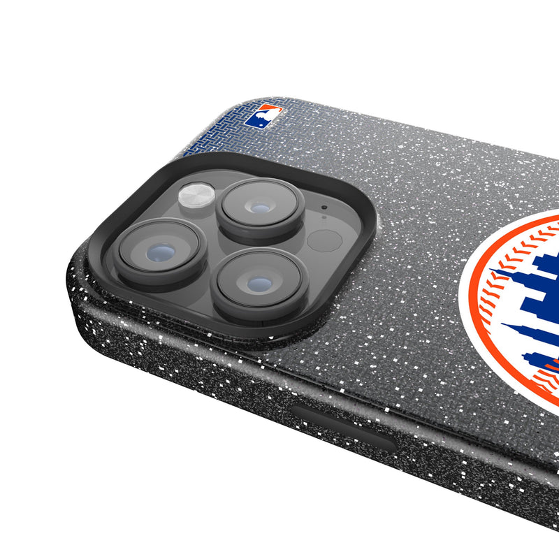 New York Mets Linen iPhone Bling Phone Case for Apple iPhone Detail.Jpg