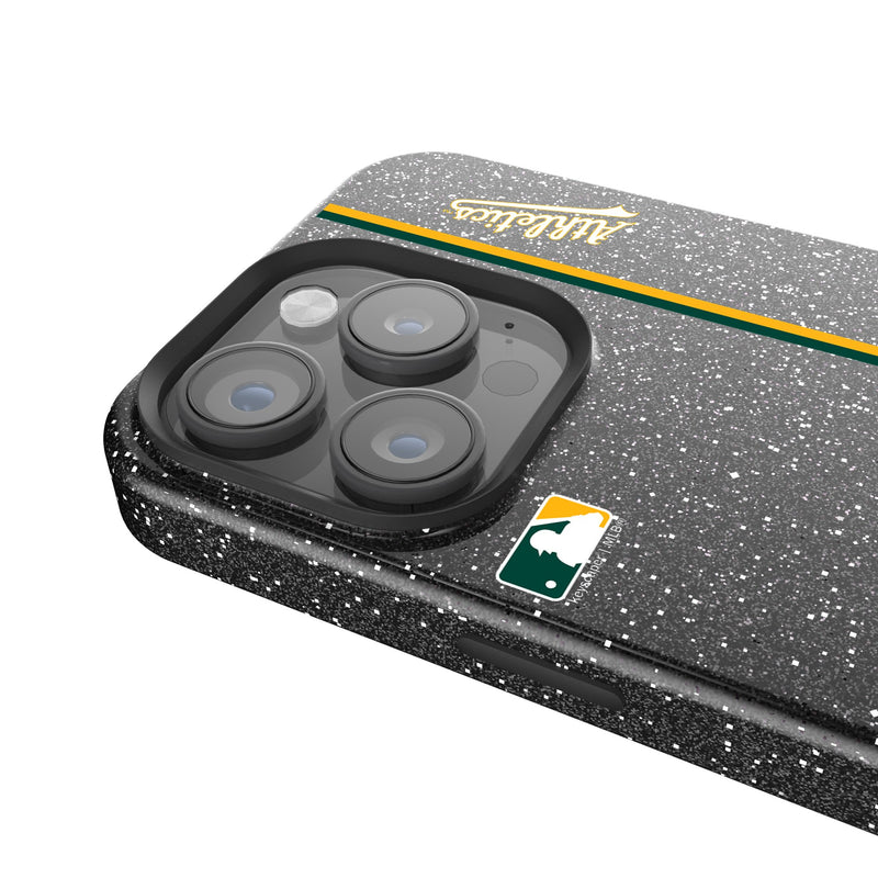 Oakland Athletics Sidebar iPhone Bling Phone Case Detail.Jpg