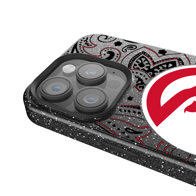 Atlanta Hawks Paisley iPhone Bling Phone Case for Apple iPhone Detail.Jpg