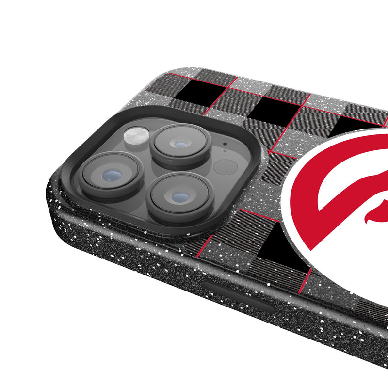 Atlanta Hawks Plaid iPhone Bling Phone Case for Apple iPhone Detail.Jpg