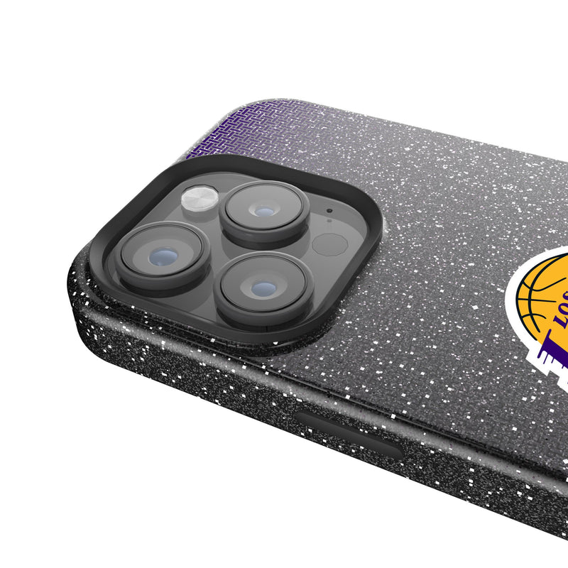 Los Angeles Lakers Linen iPhone Bling Phone Case for Apple iPhone Detail.Jpg