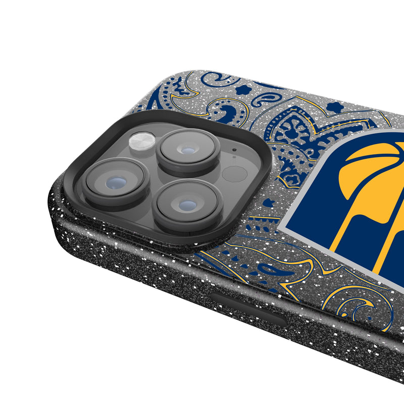 Indiana Pacers Paisley iPhone Bling Phone Case Detail.Jpg