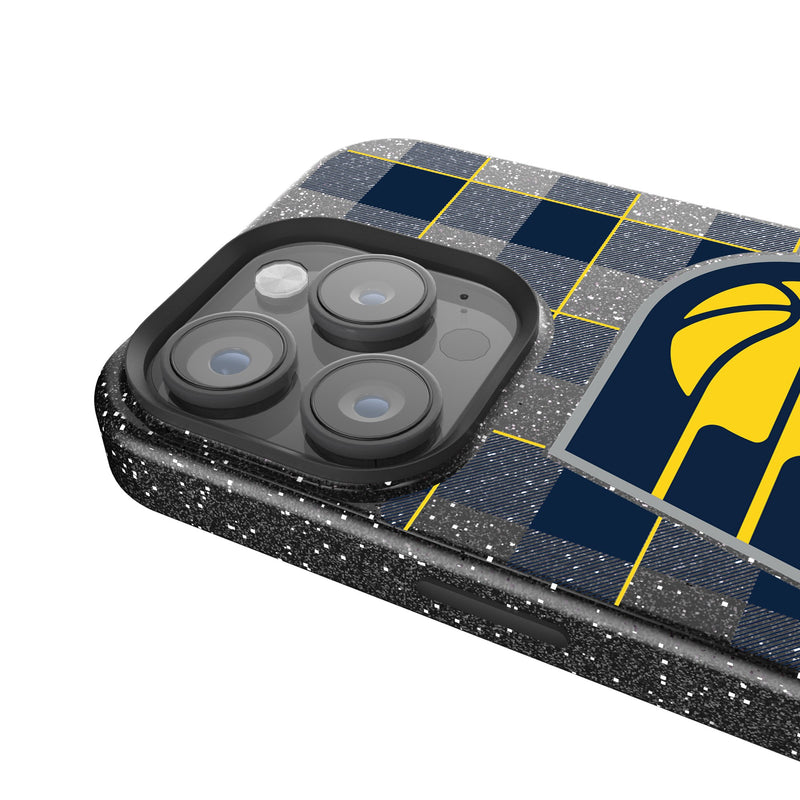 Indiana Pacers Plaid iPhone Bling Phone Case for Apple iPhone Detail.Jpg