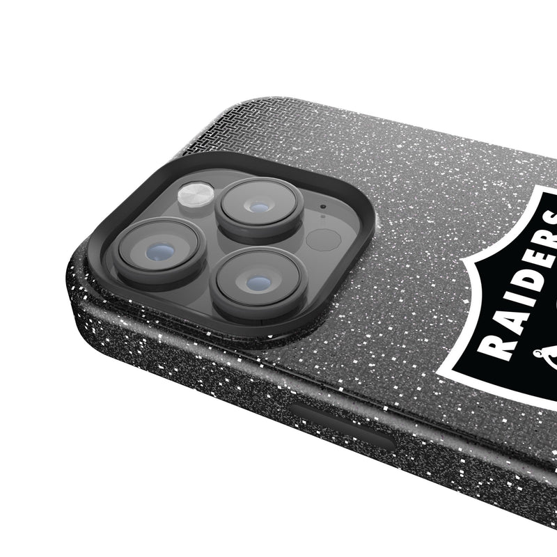 Las Vegas Raiders Linen iPhone Bling Phone Case for Apple iPhone Detail.Jpg