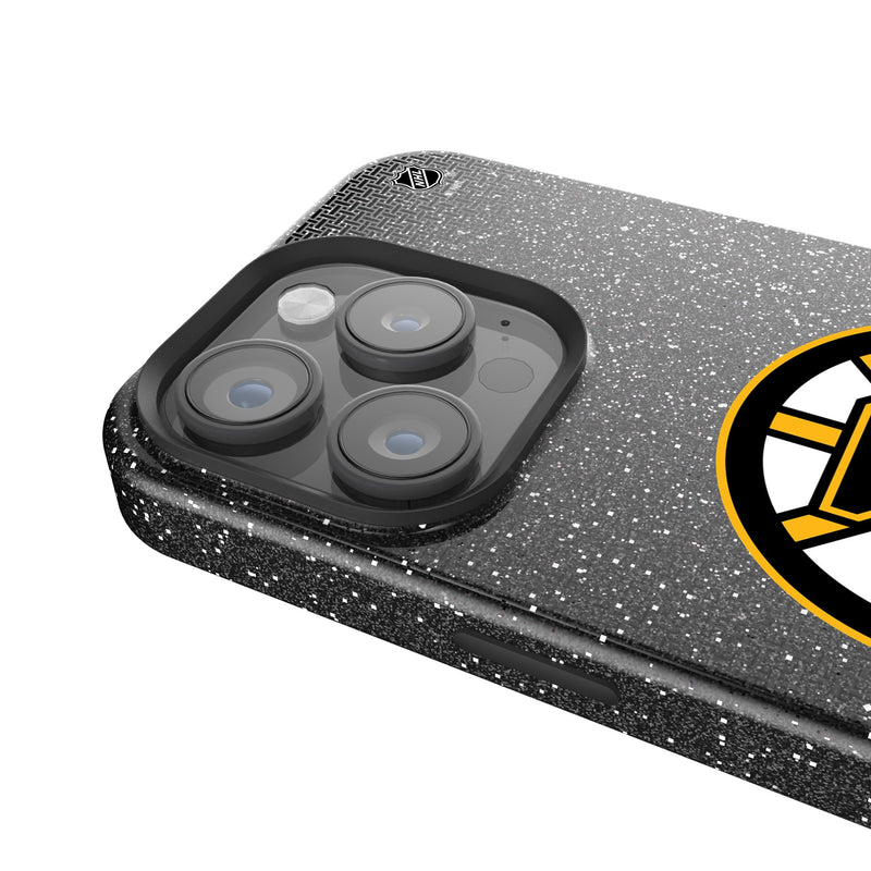 Boston Bruins Linen iPhone Bling Phone Case for Apple iPhone Detail.Jpg