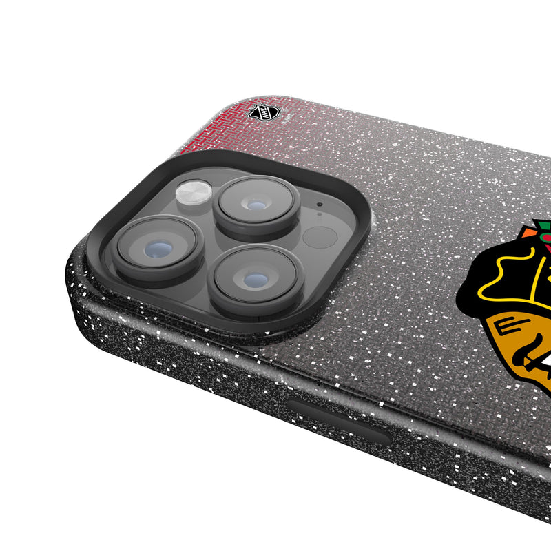 Chicago Blackhawks Linen iPhone Bling Phone Case for Apple iPhone Detail.Jpg