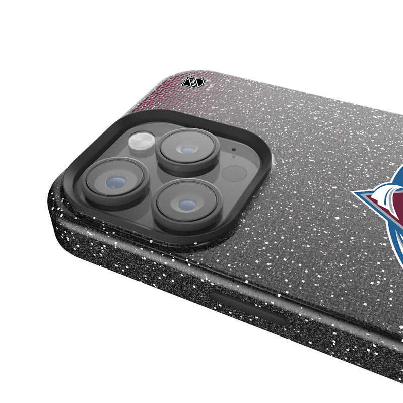 Colorado Avalanche Linen iPhone Bling Phone Case for Apple iPhone Detail.Jpg