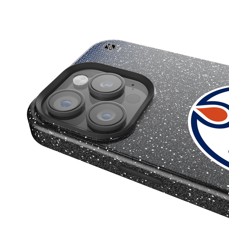 Edmonton Oilers Linen iPhone Bling Phone Case for Apple iPhone Detail.Jpg