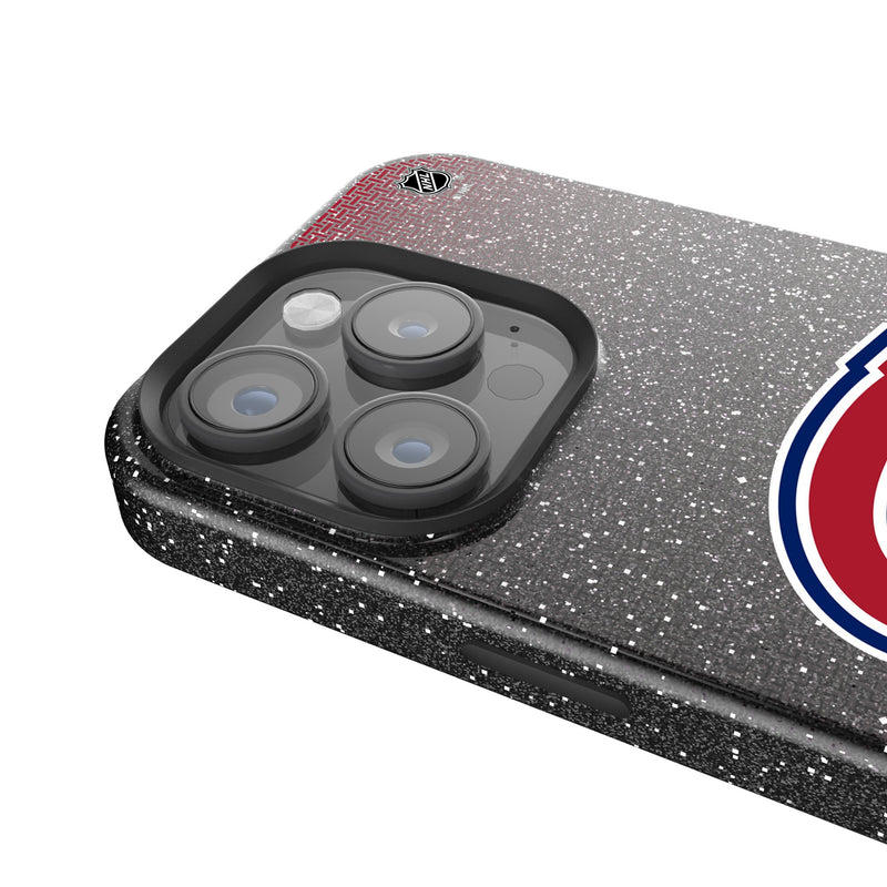 Montreal Canadiens Linen iPhone Bling Phone Case for Apple iPhone Detail.Jpg