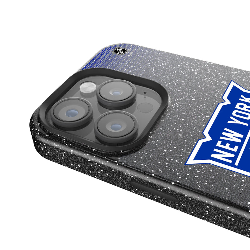 New York Rangers Linen iPhone Bling Phone Case for Apple iPhone Detail.Jpg