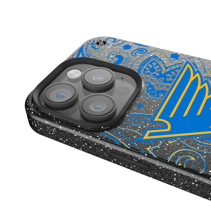 St. Louis Blues Paisley iPhone Bling Phone Case for Apple iPhone Detail.Jpg