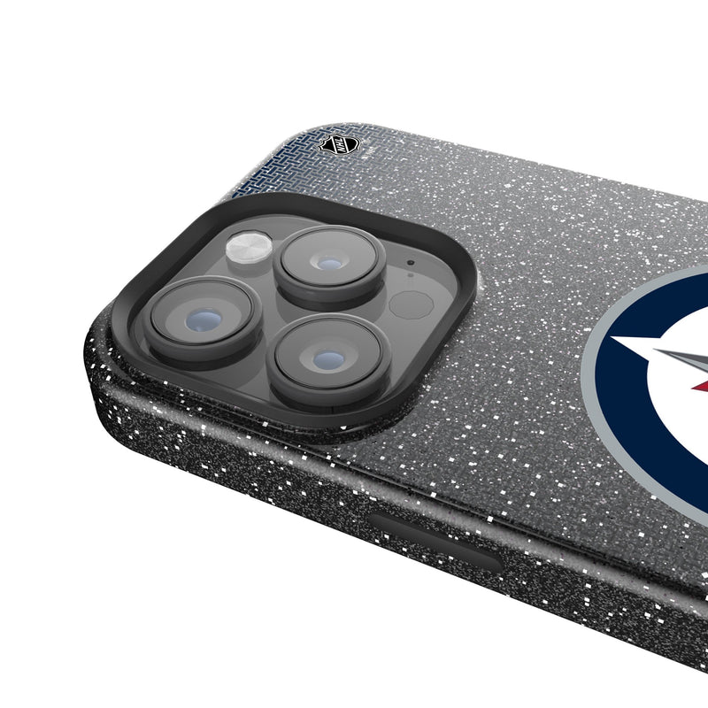 Winnipeg Jets Linen iPhone Bling Phone Case for Apple iPhone Detail.Jpg