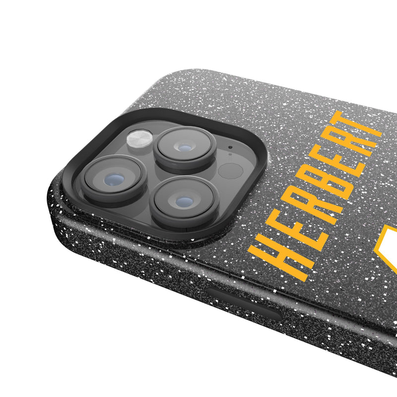 Justin Herbert Los Angeles Chargers 10 Ready iPhone Bling Phone Case Detail.Jpg