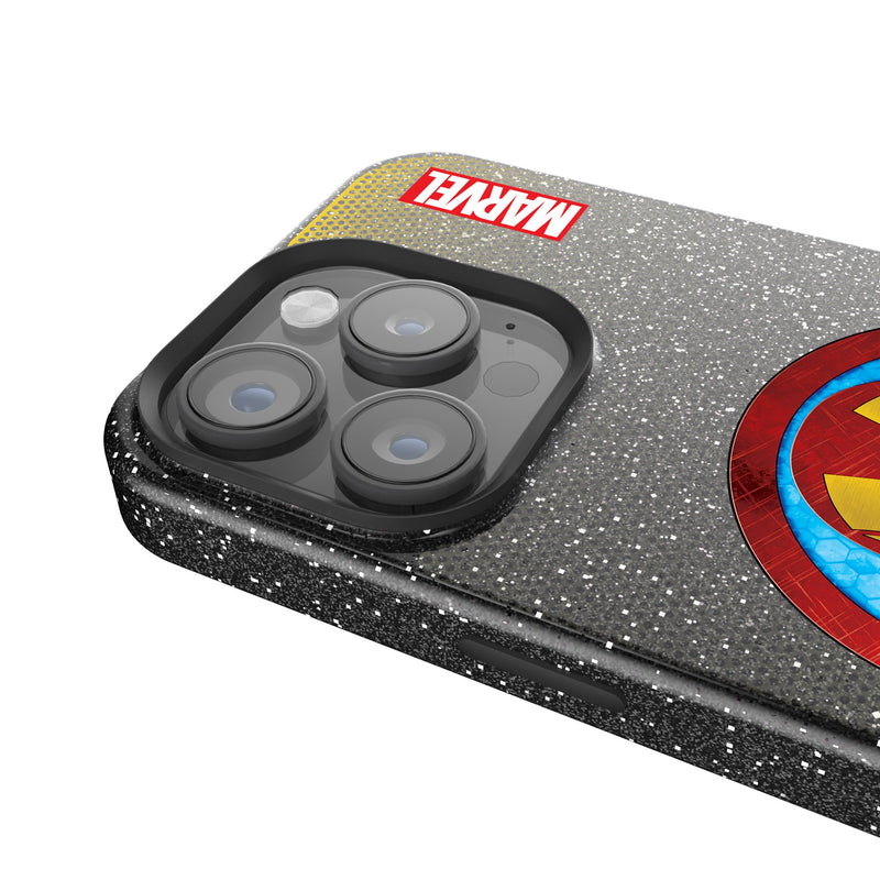 Marvel Avengers Iron Man Grid iPhone Bling Phone Case Detail.Jpg