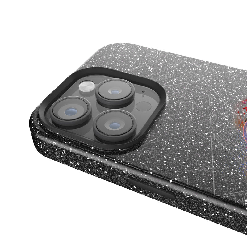 Marvel Miles Morales Badge iPhone Bling Phone Case for Apple iPhone Detail.Jpg