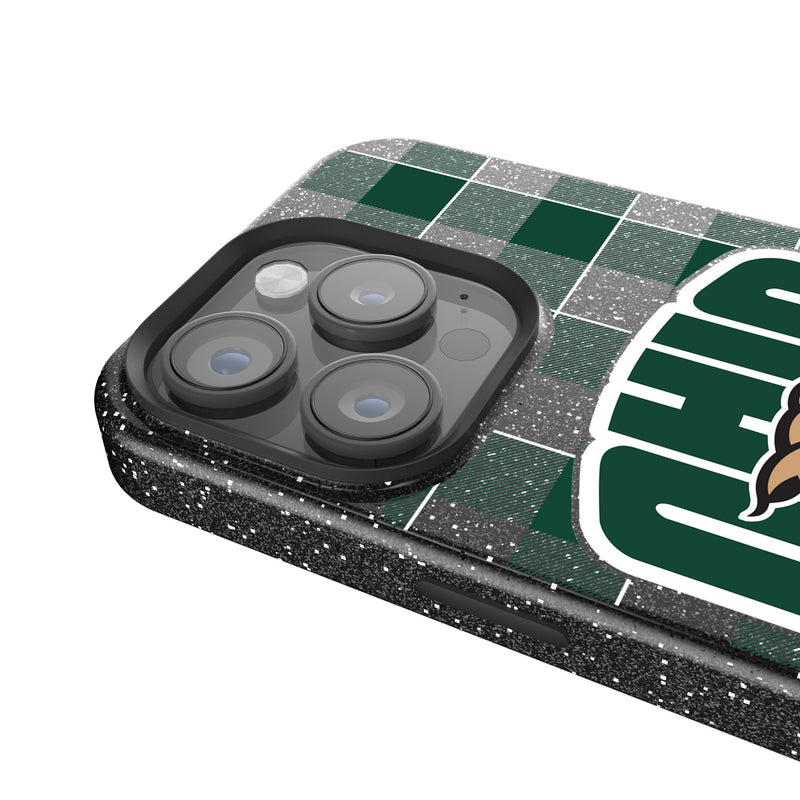 Ohio University Bobcats Plaid iPhone Bling Phone Case Detail.Jpg