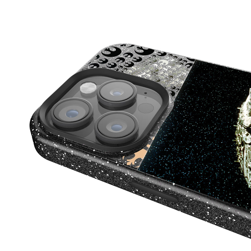 Star Wars Millennium Falcon Portrait iPhone Bling Phone Case for Apple iPhone Detail.Jpg