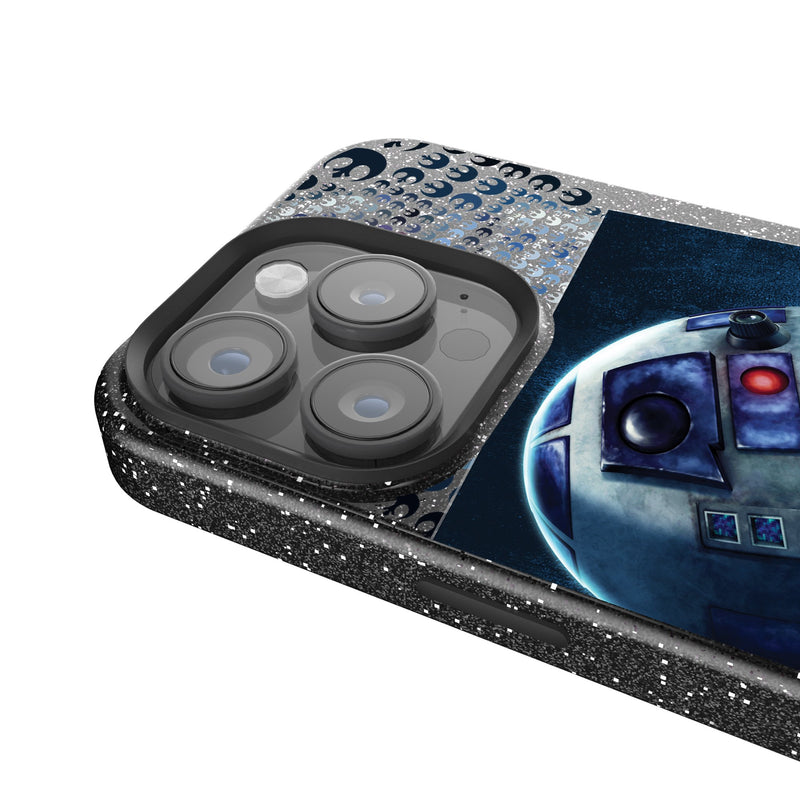 Star Wars R2-D2 Portrait iPhone Bling Phone Case Detail.Jpg