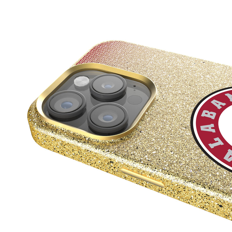 University of Alabama Crimson Tide Linen iPhone Bling Phone Case for Apple iPhone Detail.Jpg