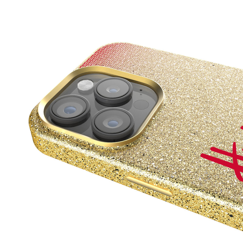 University of Nebraska Huskers Linen iPhone Bling Phone Case for Apple iPhone Detail.Jpg