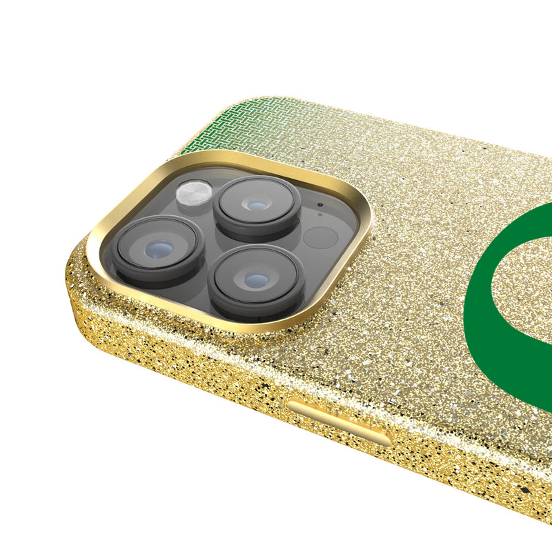 University of Oregon Ducks Linen iPhone Bling Phone Case for Apple iPhone Detail.Jpg