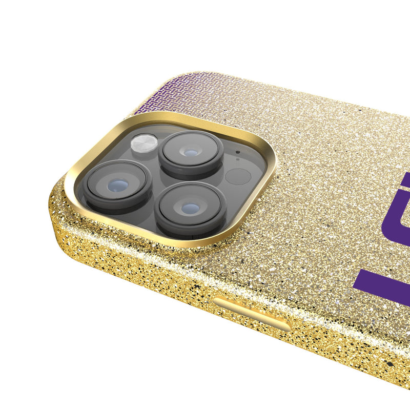 Louisiana State University Tigers Linen iPhone Bling Phone Case for Apple iPhone Detail.Jpg