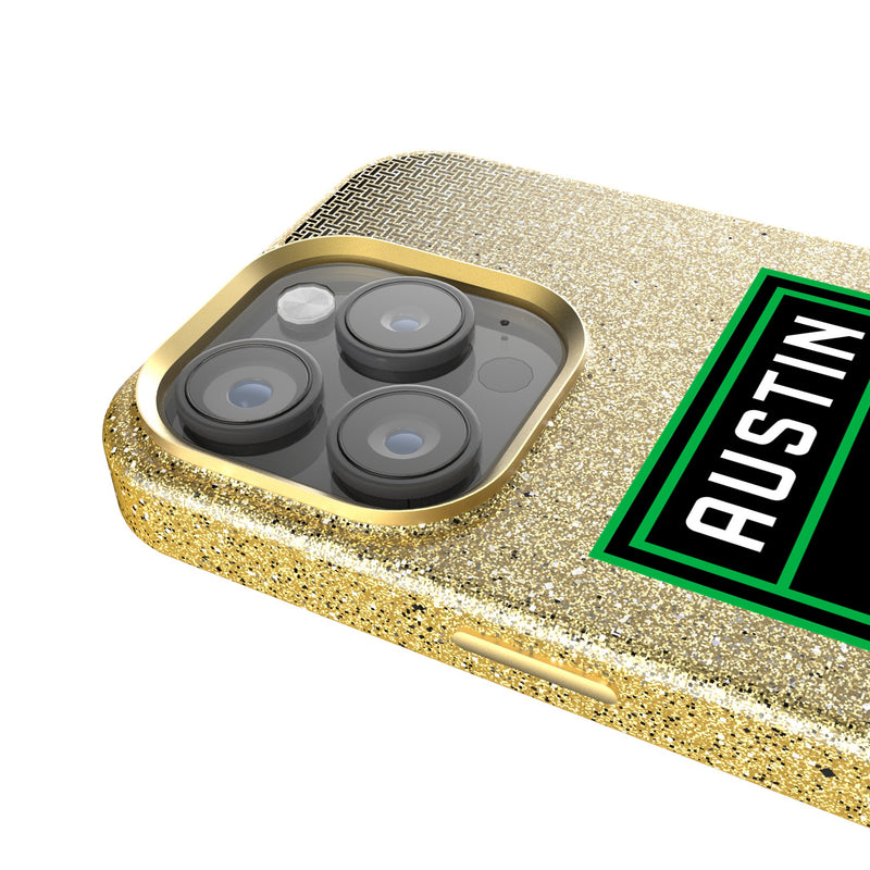 Austin FC Linen iPhone Bling Phone Case for Apple iPhone Detail.Jpg