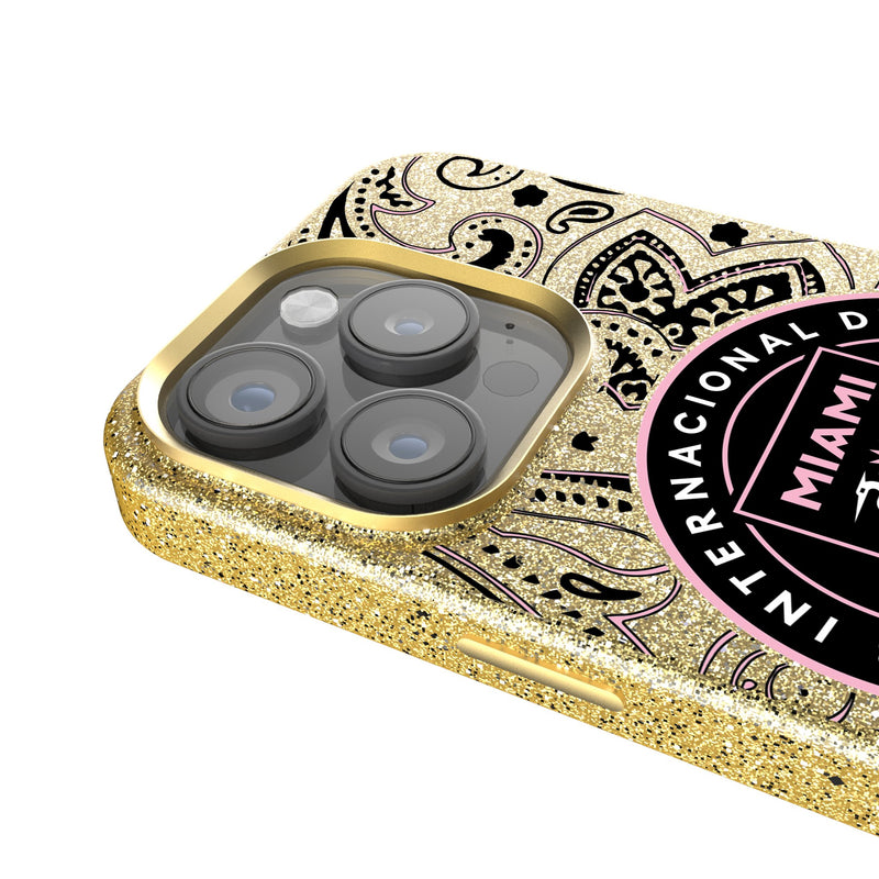 Inter Miami CF  Paisley iPhone Bling Phone Case Detail.Jpg