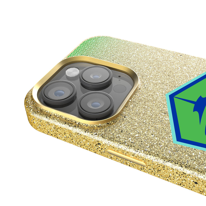 Seattle Sounders FC Linen iPhone Bling Phone Case for Apple iPhone Detail.Jpg