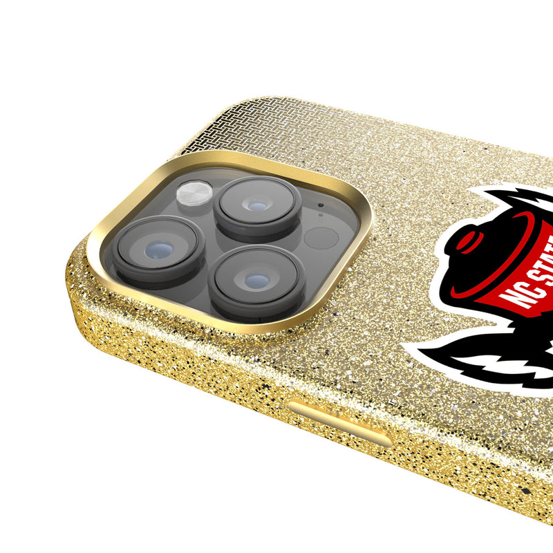North Carolina State University Wolfpack Linen iPhone Bling Phone Case for Apple iPhone Detail.Jpg